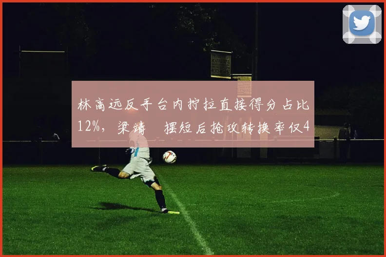 林高远反手台内拧拉直接得分占比12%,梁靖崑摆短后抢攻转换率仅4%